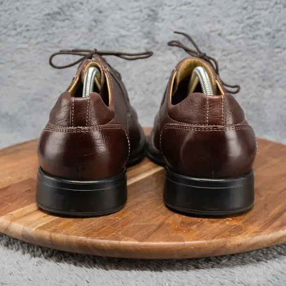 STUDIO BELVEDERE BAY BRIDGE MEN’S Brown Leather Oxford Shoes Sz 10 EEE MSRP $130